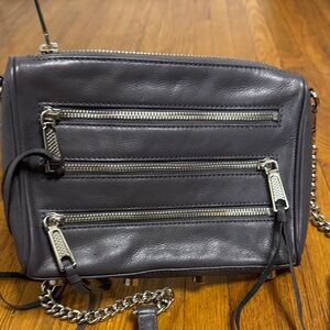 Rebecca Minkoff Gray Leather Crossbody Bag